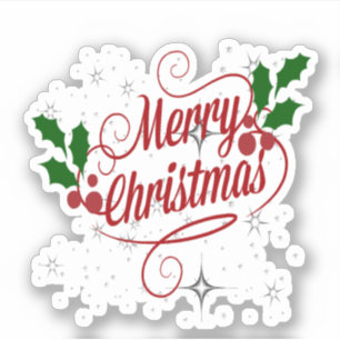 Merry Christmas, colourful holiday design