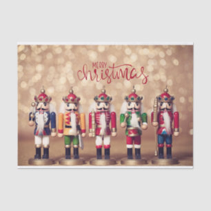 Merry Christmas Colourful Nutcrackers  Tissue Paper