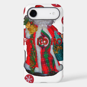 Merry Christmas Colourful Santa Claus Art Print 