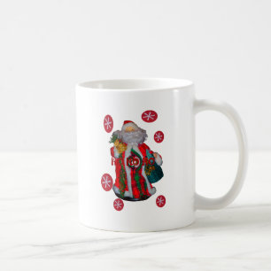 Merry Christmas Colourful Santa Claus Art Print  Coffee Mug