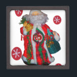 Merry Christmas Colourful Santa Claus Art Print  Jewellery Box<br><div class="desc">Merry Christmas Colourful Santa Claus Art Print Design Why Choose the “Merry Christmas Colourful Santa Claus Art Print”? Celebrate the magic of the holiday season with our “Merry Christmas Colourful Santa Claus Art Print.” This vibrant artwork features a beautifully designed Santa Claus, bursting with colour and charm. Perfectly capturing the...</div>