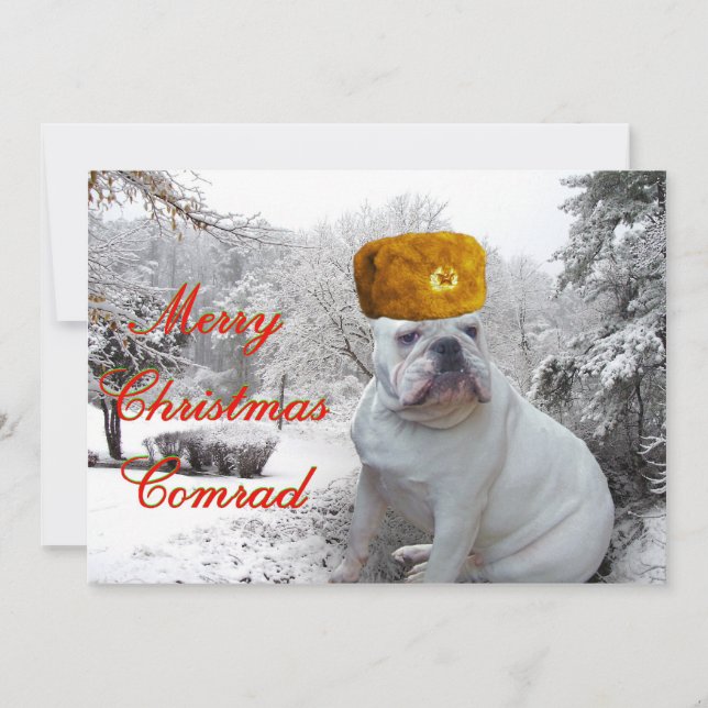 Merry Christmas Comrad Holiday Card (Front)