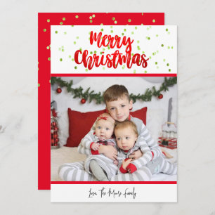 Merry Christmas Confetti Card  