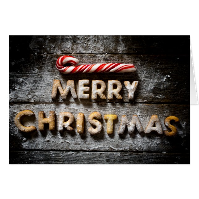 Merry Christmas Cookies - 4x5Christmas Folded Card (Front Horizontal)