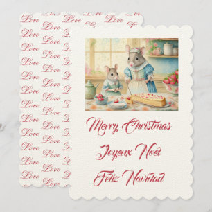 Merry Christmas cooking with mum Invitation