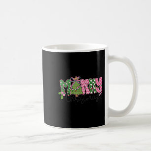 Merry Christmas Coquette Bow Family Xmas Men Women Coffee Mug