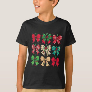 Merry Christmas Coquette Bow Xmas Pyjamas Family M T-Shirt