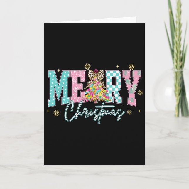 Merry Christmas Coquette, Retro Nk Christmas Men W Card (Front)