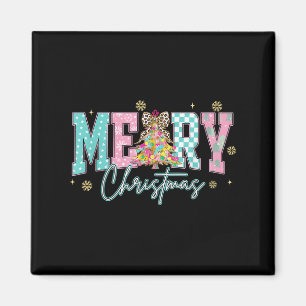 Merry Christmas Coquette, Retro Nk Christmas Men W Magnet