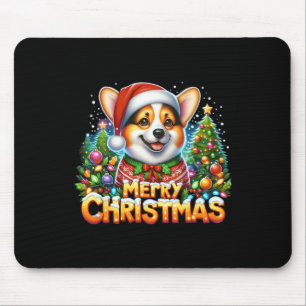 Merry Christmas Corgi Dog Corgmas Matching Christm Mouse Mat