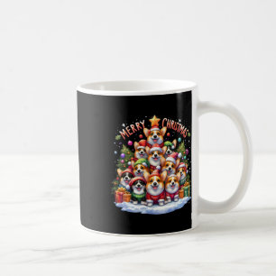Merry Christmas Corgmas Corgi Dog Christmas Tree X Coffee Mug