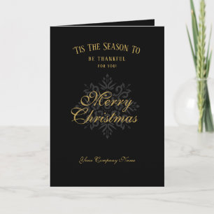 Merry Christmas Corporate Business Customer Holiday Card