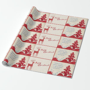 Merry Christmas Country Style Wrapping Paper