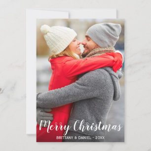 Merry Christmas Couple Photo Card L