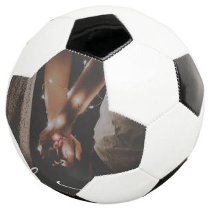 Merry Christmas Couple Soccer Ball