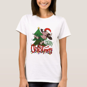 Merry Christmas Cow T-Shirt