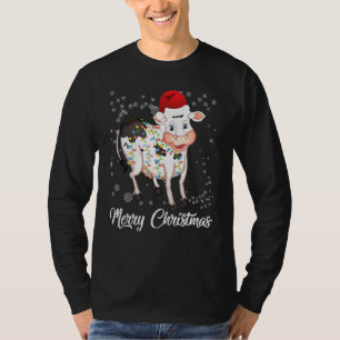 Merry Christmas Cow Ugly Sweater Santa Claus Xmas 