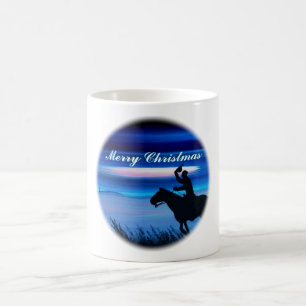 Merry Christmas Cowboy Rider Coffee Mug