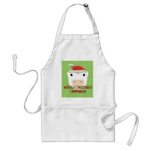 Merry Christmas CowPoke Standard Apron