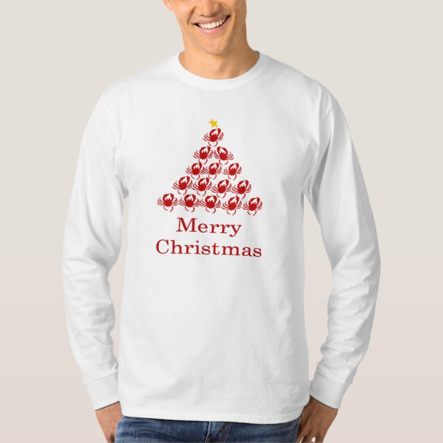 Merry Christmas Crab T-Shirt (Front)