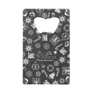 Merry Christmas Credit Card Bottle Opener