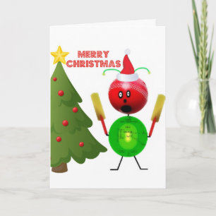 Merry Christmas Cricket Holiday Card