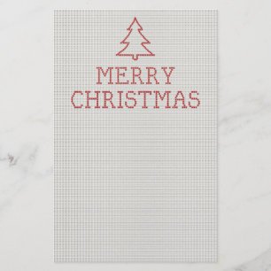Merry Christmas cross stitch sign Flyer