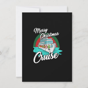 Merry Christmas Cruise Pajama Cool X-Mas Vacation  Invitation