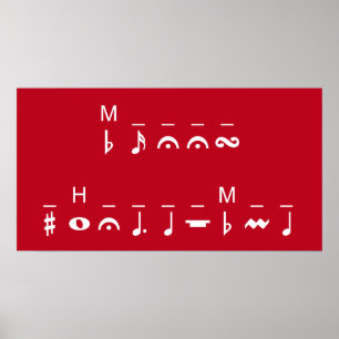 Merry Christmas Cryptogram Poster