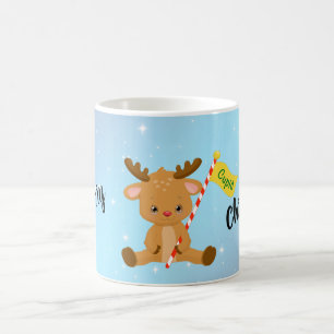 Merry Christmas Cupid Reindeer Coffee Mug