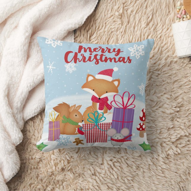 Merry Christmas Cushion (Blanket)