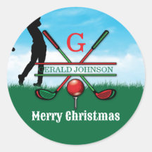 Merry Christmas Custom Golf Holiday Design
