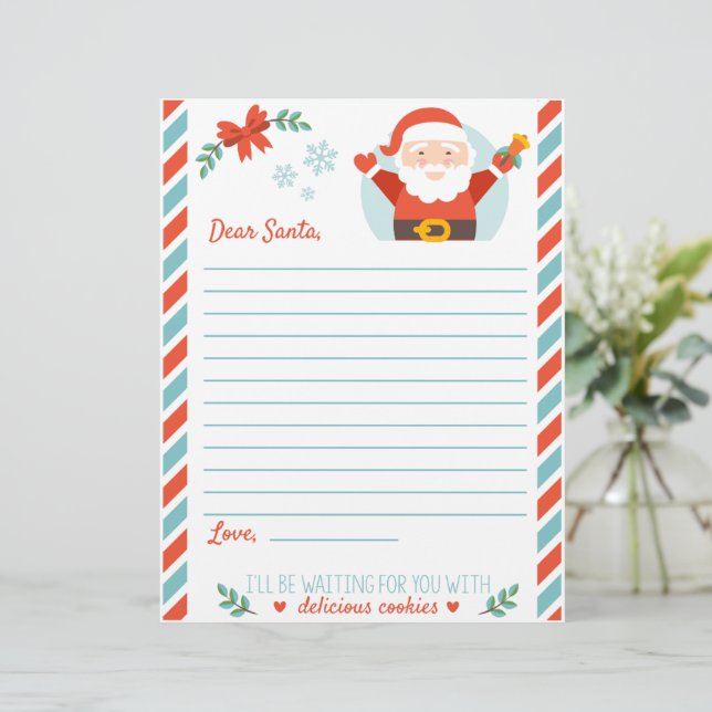 Merry Christmas Custom Letterhead (Standing Front)