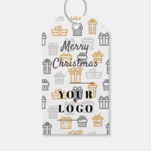 Merry Christmas Custom My Logo Company Gift Tags
