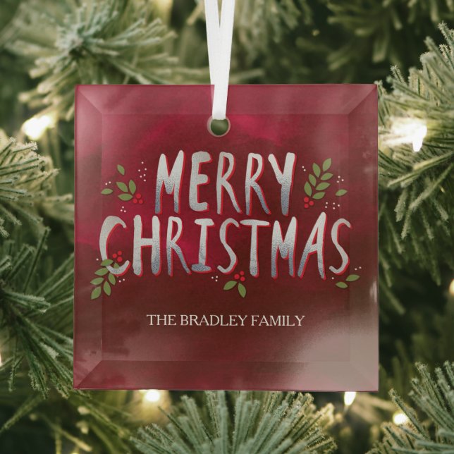 Merry Christmas Custom Ornament (Insitu)