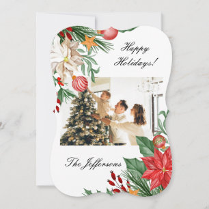 Merry Christmas Custom Photo Greeting Card