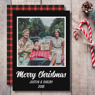 Merry Christmas Custom Photo  Holiday Card