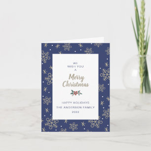 Merry Christmas custom text and photo card