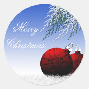 Merry Christmas Customisable Holiday Cards Seals