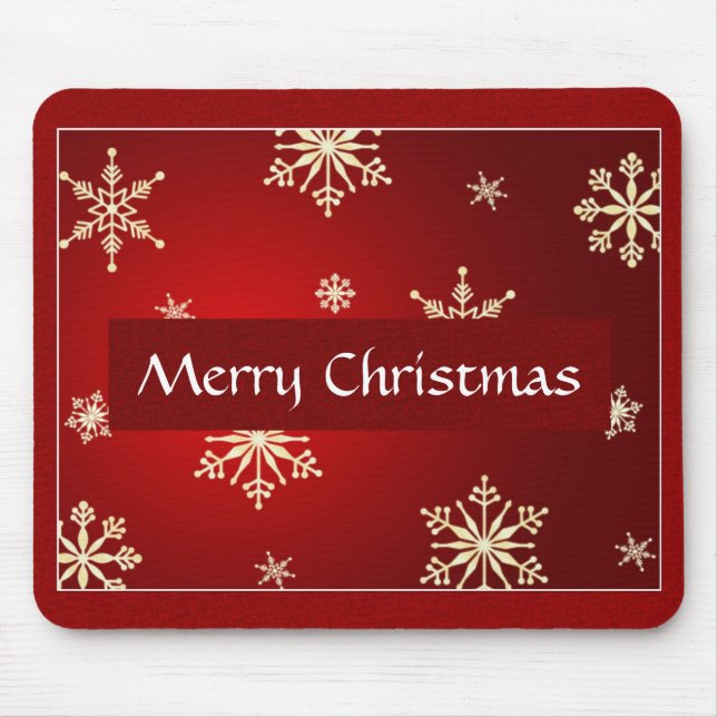 Merry Christmas Customisable Mouse Mat (Front)