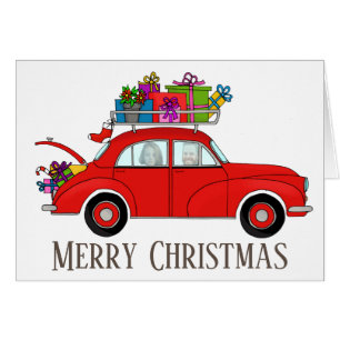 Merry Christmas customisable photo card