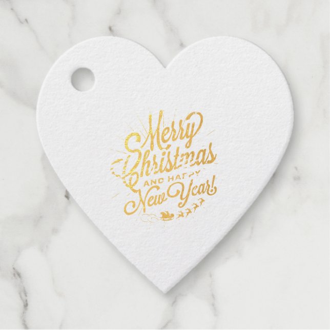 Merry Christmas Customised Favour Tags (Front)