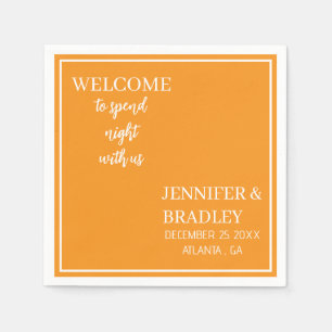 MERRY CHRISTMAS CUSTOMIZED NAME TEXT DINNER PARTY NAPKIN