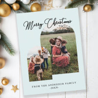Merry Christmas customized photo holidays