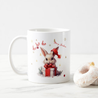 Merry Christmas Cute Bunny Coffee Mug