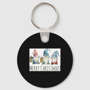 Merry Christmas Cute Christmas Gnomes T Shirt Key Ring