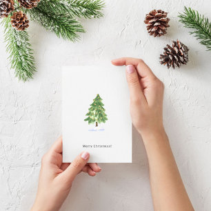 Merry Christmas Cute Christmas Tree Card