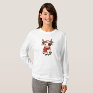 Merry Christmas cute cow T-Shirt