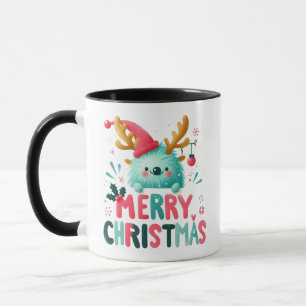Merry Christmas Cute Fluffy Mug