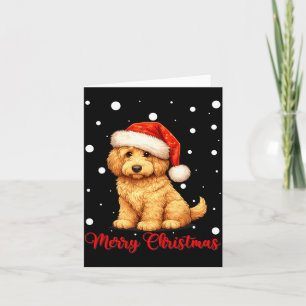 Merry Christmas Cute Goldendoodle Dog Ugly Xmas Card